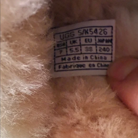 UGG Light Pink Shearling Clogs - Picture 6 of 6